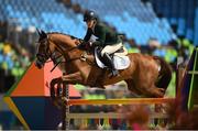 9 August 2016; Clare Abbott of Ireland, on Euro Prince, in action during the Eventing Team Jumping Final at the Olympic Equestrian Centre, Deodoro, during the 2016 Rio Summer Olympic Games in Rio de Janeiro, Brazil. Photo by Stephen McCarthy/Sportsfile