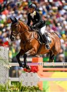 9 August 2016; Luca Roman of Italy, on Castlewoods Jake, in action during the Eventing Team Jumping Final at the Olympic Equestrian Centre, Deodoro, during the 2016 Rio Summer Olympic Games in Rio de Janeiro, Brazil. Photo by Stephen McCarthy/Sportsfile