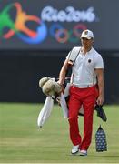 9 August 2016; Martin Kaymer of Germany before his practice round ahead of the Men's Strokeplay competition at the Olympic Golf Course, Barra de Tijuca, during the 2016 Rio Summer Olympic Games in Rio de Janeiro, Brazil. Photo by Brendan Moran/Sportsfile