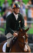 9 August 2016; Jonty Evans of Ireland, on Cooley Rorkes Drift, during the Eventing Team Jumping Final at the Olympic Equestrian Centre, Deodoro, during the 2016 Rio Summer Olympic Games in Rio de Janeiro, Brazil. Photo by Stephen McCarthy/Sportsfile