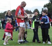 9 August 2016; Former Waterford player John Mullane signs autographs after the fifth annual Hurling for Cancer Research, a celebrity hurling match in aid of the Irish Cancer Society in St Conleth’s Park, Newbridge. Ireland's top GAA and horseracing stars lined out for the game, organised by horseracing trainer Jim Bolger and National Hunt jockey Davy Russell. To date the event has raised €400,000 for the Irish Cancer Society, the leading voluntary funder of cancer research in Ireland. St Conleth’s Park, Newbridge, Kildare. Photo by David Maher/Sportsfile