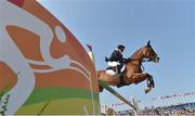 9 August 2016; Thibaut Vallette of France, on Qing Du Briot, in action during the Eventing Individual Jumping Final at the Olympic Equestrian Centre, Deodoro, during the 2016 Rio Summer Olympic Games in Rio de Janeiro, Brazil. Photo by Stephen McCarthy/Sportsfile