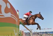 9 August 2016; Rebecca Howard of Canada, on Riddle Master, in action during the Eventing Individual Jumping Final at the Olympic Equestrian Centre, Deodoro, during the 2016 Rio Summer Olympic Games in Rio de Janeiro, Brazil. Photo by Stephen McCarthy/Sportsfile