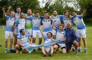 9 August 2016; Argentina players celebrate victory over Chicago during the Etihad Airways GAA World Games 2016 - Day 1 at UCD in Dublin. Photo by Cody Glenn/Sportsfile