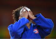 10 August 2016; Maria Perez of Puerto Rico following her defeat to Barbara Matic of Croatia in the Women's 70 kg Elimination Round of 32 during the 2016 Rio Summer Olympic Games in Rio de Janeiro, Brazil. Photo by Ramsey Cardy/Sportsfile