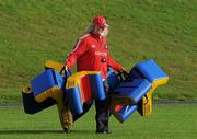 19 October 2010; Munster forwards coach Laurie Fisher during squad training ahead of their Celtic League game against Benetton Treviso on Friday night. Munster Rugby squad training, University of Limerick, Limerick. Picture credit: Brendan Moran / SPORTSFILE