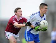 17 October 2010; Daniel Daly, St. Mary's, in action against Padraigh Ó Suilleabháin, Piarsaigh na Dromoda. Kerry County Junior Football Championship Final, St Mary's v Piarsaigh na Dromoda, Austin Stack Park, Tralee, Co. Kerry. Picture credit: Stephen McCarthy / SPORTSFILE