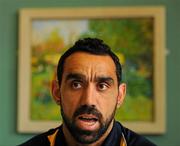 22 October 2010; Australian Captain Adam Goodes during an International Rules press conference ahead of the first match between Ireland and Australia on Saturday. International Rules Press Conference, The Hunt Museum, Rutland Street, Limerick. Picture credit: Alan Place / SPORTSFILE