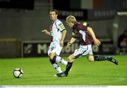 22 October 2010; Raffaele Cretaro, Bohemians, in action against Paul Sinnott, Galway United. Airtricity League Premier Division, Galway United v Bohemians, Terryland Park, Galway. Picture credit: David Maher / SPORTSFILE