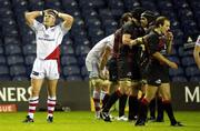 22 October 2010; A dejected Bryan Young, Ulster, after the game. Celtic League, Edinburgh v Ulster, Murrayfield, Edinburgh, Scotland. Picture credit: Craig Watson / SPORTSFILE