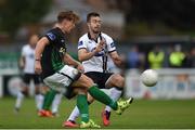 10 August 2016; Curtis Murphy of Bray Wanderers in action against Dane Massey of Dundalk during the SSE Airtricity League Premier Division match between Bray Wanderers and Dundalk at the Carlisle Grounds in Bray, Co Wicklow. Photo by David Fitzgerald/Sportsfile