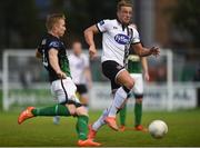 10 August 2016; John Mountney of Dundalk in action against Conor Kenna of Bray Wanderers during the SSE Airtricity League Premier Division match between Bray Wanderers and Dundalk at the Carlisle Grounds in Bray, Co Wicklow. Photo by David Fitzgerald/Sportsfile
