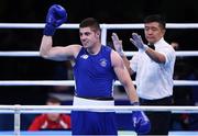 10 August 2016; Joe Ward of Ireland, right, after the first round against Carlos Andres Mina of Ecuador during their Light-Heavyweight preliminary round of 16 bout at the Riocentro Pavillion 6 Arena during the 2016 Rio Summer Olympic Games in Rio de Janeiro, Brazil. Photo by Stephen McCarthy/Sportsfile
