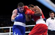 10 August 2016; Joe Ward of Ireland, left, in action against Carlos Andres Mina of Ecuador during their Light-Heavyweight preliminary round of 16 bout at the Riocentro Pavillion 6 Arena during the 2016 Rio Summer Olympic Games in Rio de Janeiro, Brazil. Photo by Ramsey Cardy/Sportsfile