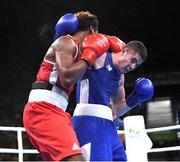 10 August 2016; Joe Ward of Ireland, right, in action against Carlos Andres Mina of Ecuador during their Light-Heavyweight preliminary round of 16 bout at the Riocentro Pavillion 6 Arena during the 2016 Rio Summer Olympic Games in Rio de Janeiro, Brazil. Photo by Ramsey Cardy/Sportsfile