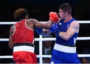 10 August 2016; Joe Ward of Ireland, right, in action against Carlos Andres Mina of Ecuador during their Light-Heavyweight preliminary round of 16 bout at the Riocentro Pavillion 6 Arena during the 2016 Rio Summer Olympic Games in Rio de Janeiro, Brazil. Photo by Stephen McCarthy/Sportsfile