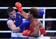 10 August 2016; Joe Ward of Ireland, left, in action against Carlos Andres Mina of Ecuador during their Light-Heavyweight preliminary round of 16 bout at the Riocentro Pavillion 6 Arena during the 2016 Rio Summer Olympic Games in Rio de Janeiro, Brazil. Photo by Stephen McCarthy/Sportsfile
