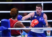 10 August 2016; Joe Ward of Ireland, right, in action against Carlos Andres Mina of Ecuador during their Light-Heavyweight preliminary round of 16 bout at the Riocentro Pavillion 6 Arena during the 2016 Rio Summer Olympic Games in Rio de Janeiro, Brazil. Photo by Stephen McCarthy/Sportsfile