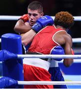 10 August 2016; Joe Ward of Ireland, left, in action against Carlos Andres Mina of Ecuador during their Light-Heavyweight preliminary round of 16 bout at the Riocentro Pavillion 6 Arena during the 2016 Rio Summer Olympic Games in Rio de Janeiro, Brazil. Photo by Stephen McCarthy/Sportsfile