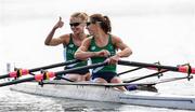 11 August 2016; Sinead Lynch, right, and Claire Lamb of Ireland following the Women's Lightweight Double Sculls semi-finals at Lagoa Stadium, Copacabana, during the 2016 Rio Summer Olympic Games in Rio de Janeiro, Brazil. Photo by Stephen McCarthy/Sportsfile