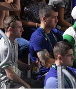 11 August 2016; Irish boxers, from left to right, Paddy Barnes, David Oliver Joyce and Joe Ward watch on during Steven Donnelly's fight against Tuvshinbat Byamba of Mongolia during the 2016 Rio Summer Olympic Games in Rio de Janeiro, Brazil. Photo by Ramsey Cardy/Sportsfile