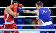 11 August 2016; Steven Donnelly of Ireland, right, in action against Tuvshinbat Byamba of Mongolia during their Welterweight preliminary round of 16 bout in the Riocentro Pavillion 6 Arena, Barra da Tijuca, during the 2016 Rio Summer Olympic Games in Rio de Janeiro, Brazil. Photo by Ramsey Cardy/Sportsfile