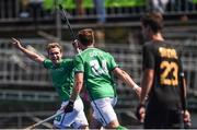 11 August 2016; Mitch Darling of Ireland celebrates with team-mate Kyle Good, right, after scoring his side's fourth goal during the Pool B match between Ireland and Canada at the Olympic Hockey Centre, Deodoro, during the 2016 Rio Summer Olympic Games in Rio de Janeiro, Brazil. Photo by Stephen McCarthy/Sportsfile