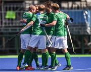 11 August 2016; Ireland players celebrate after Mitch Darling, second from left, scored his side's fourth goal during the Pool B match between Ireland and Canada at the Olympic Hockey Centre, Deodoro, during the 2016 Rio Summer Olympic Games in Rio de Janeiro, Brazil. Photo by Stephen McCarthy/Sportsfile