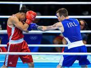 11 August 2016; Steven Donnelly, right, of Ireland in action against Tuvshinbat Byamba of Mongolia during their Welterweight preliminary round of 16 bout in the Riocentro Pavillion 6 Arena, Barra da Tijuca, during the 2016 Rio Summer Olympic Games in Rio de Janeiro, Brazil. Photo by Ramsey Cardy/Sportsfile