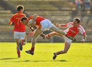 24 October 2010; Pat Kelly, Castlebar Mitchels, in action against Gary Dillon, Ballintubber. Mayo County Senior Football Championship Final, Castlebar Mitchels v Ballintubber, McHale Park, Castlebar, Co. Mayo. Picture credit: David Maher / SPORTSFILE