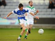 24 October 2010; Craig Rogers, Portlaoise, shoots to score his side's second goal. AIB GAA Football Leinster Club Senior Championship Quarter-Final, Moorefield v Portlaoise, O'Moore Park, Portlaoise, Co. Laois. Picture credit: Stephen McCarthy / SPORTSFILE