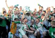 24 October 2010; O'Loughlin Gaels players celebrate with the cup. Kilkenny County Senior Hurling Championship Final, Carrickshock v O'Loughlin Gaels, Nowlan Park, Kilkenny. Picture credit: Brian Lawless / SPORTSFILE