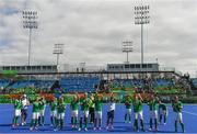 11 August 2016; Ireland players following the Pool B match between Ireland and Canada at the Olympic Hockey Centre, Deodoro, during the 2016 Rio Summer Olympic Games in Rio de Janeiro, Brazil. Photo by Stephen McCarthy/Sportsfile