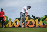 11 August 2016; Bubba Watson of the USA on the 12th tee box during Round 1 of the Men's Strokeplay competition at the Olympic Golf Course, Barra de Tijuca, during the 2016 Rio Summer Olympic Games in Rio de Janeiro, Brazil. Photo by Brendan Moran/Sportsfile
