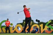 11 August 2016; Martin Kaymer of Germany on the 12th tee box during Round 1 of the Men's Strokeplay competition at the Olympic Golf Course, Barra de Tijuca, during the 2016 Rio Summer Olympic Games in Rio de Janeiro, Brazil. Photo by Brendan Moran/Sportsfile