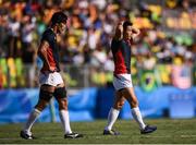 11 August 2016; Kenki Fukuoka, right, and Yusaku Kuwazuru of Japan following their defeat during the Men's Rugby Sevens semi-final match between Fiji and Japan during the 2016 Rio Summer Olympic Games at Deodoro Stadium in Rio de Janeiro, Brazil. Photo by Stephen McCarthy/Sportsfile