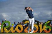 11 August 2016; Justin Rose of Great Britain on the 16th during Round 1 of the Men's Strokeplay competition at the Olympic Golf Course, Barra de Tijuca, during the 2016 Rio Summer Olympic Games in Rio de Janeiro, Brazil. Photo by Brendan Moran/Sportsfile
