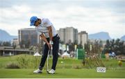 11 August 2016; Matteo Manassero of Italy during Round 1 of the Men's Strokeplay competition at the Olympic Golf Course, Barra de Tijuca, during the 2016 Rio Summer Olympic Games in Rio de Janeiro, Brazil. Photo by Brendan Moran/Sportsfile