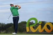 11 August 2016; Padraig Harrington of Ireland during Round 1 of the Men's Strokeplay competition at the Olympic Golf Course, Barra de Tijuca, during the 2016 Rio Summer Olympic Games in Rio de Janeiro, Brazil. Photo by Brendan Moran/Sportsfile