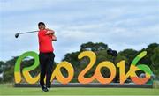 11 August 2016; Jose Felipe Lima of Portugal during Round 1 of the Men's Strokeplay competition at the Olympic Golf Course, Barra de Tijuca, during the 2016 Rio Summer Olympic Games in Rio de Janeiro, Brazil. Photo by Brendan Moran/Sportsfile