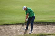 11 August 2016; Padraig Harrington of Ireland plays from a bunker during Round 1 of the Men's Strokeplay competition at the Olympic Golf Course, Barra de Tijuca, during the 2016 Rio Summer Olympic Games in Rio de Janeiro, Brazil. Photo by Brendan Moran/Sportsfile