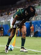 11 August 2016; Cecil Afrika of South Africa scores a try during the Men's Rugby Sevens bronze medal match between Japan and South Africa during the 2016 Rio Summer Olympic Games at Deodoro Stadium in Rio de Janeiro, Brazil. Photo by Stephen McCarthy/Sportsfile