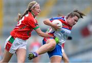 12 August 2016; Fiona Gormally of New York in action against Kerry Mortimer of Canada Eastern during the GAA World Games Ladies Football Native Cup Day 4 of the Etihad Airways GAA World Games 2016 at Croke Park in Dublin. Photo by Eóin Noonan/Sportsfile