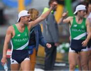 12 August 2016; Gary O'Donovan, left, and Paul O'Donovan of Ireland celebrate after winning silver in the Men's Lightweight Double Sculls A final in Lagoa Stadium, Copacabana, during the 2016 Rio Summer Olympic Games in Rio de Janeiro, Brazil. Photo by Brendan Moran/Sportsfile