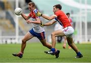 12 August 2016; Shane Slattery, left, of New York in action against Yoann Kersuzan of France during Day 4 of the Etihad Airways GAA World Games 2016 at Croke Park in Dublin. Photo by Seb Daly/Sportsfile