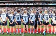 26 September 2010; An Taoiseach Brian Cowen, TD, meets the Dublin team before the game. TG4 All-Ireland Senior Ladies Football Championship Final, Dublin v Tyrone, Croke Park, Dublin. Picture credit: Brendan Moran / SPORTSFILE