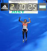 25 October 2010; Chesoo Jonath Kipchirchir, Kenya, takes fourth place during the Lifestyle Sports - adidas Dublin Marathon 2010. Dublin. Picture credit: Stephen McCarthy / SPORTSFILE