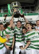 28 October 2010; Shamrock Rovers captain Jeff Flood lifts the cup. Airtricity Under-20 League Final, Shamrock Rovers v Bohemians, Tallaght Stadium, Tallaght, Dublin. Picture credit: Brian Lawless / SPORTSFILE
