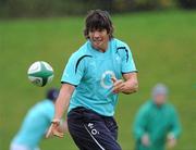 29 October 2010; Ireland's Donnacha O'Callaghan during squad training ahead of their Autumn International game against South Africa on November the 6th. Ireland Rugby Squad Training, University of Limerick, Limerick. Picture credit: Matt Browne / SPORTSFILE
