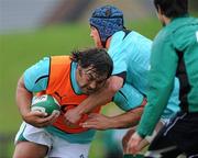 29 October 2010; Ireland's Tony Buckley is tackled by Sean O'Brien during squad training ahead of their Autumn International game against South Africa on November the 6th. Ireland Rugby Squad Training, University of Limerick, Limerick. Picture credit: Matt Browne / SPORTSFILE